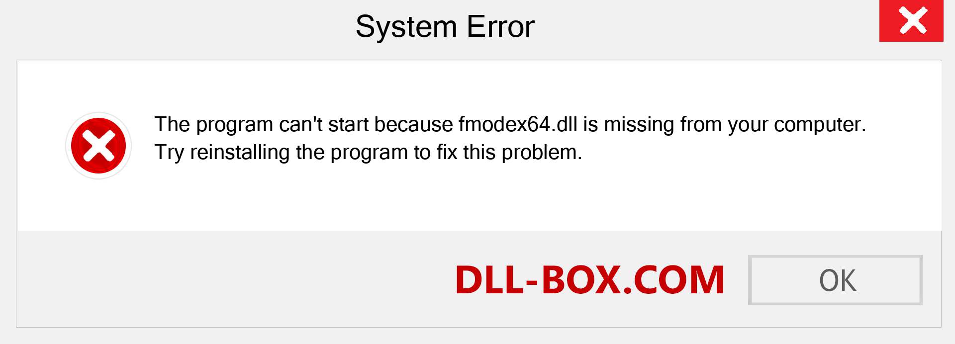  fmodex64.dll file is missing?. Download for Windows 7, 8, 10 - Fix  fmodex64 dll Missing Error on Windows, photos, images